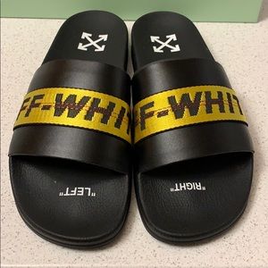 NIB Off-White Industrial Sliders